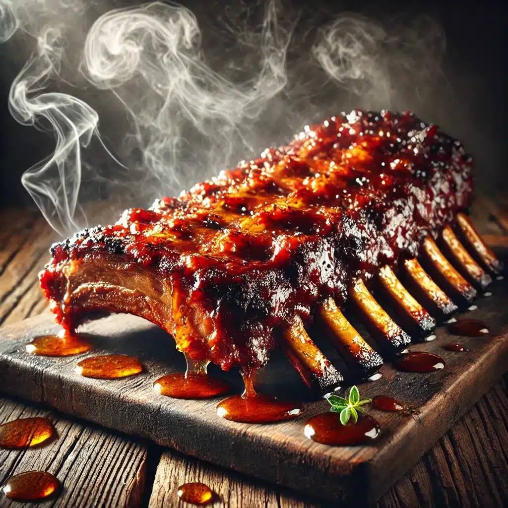 spareribs met honing en boter